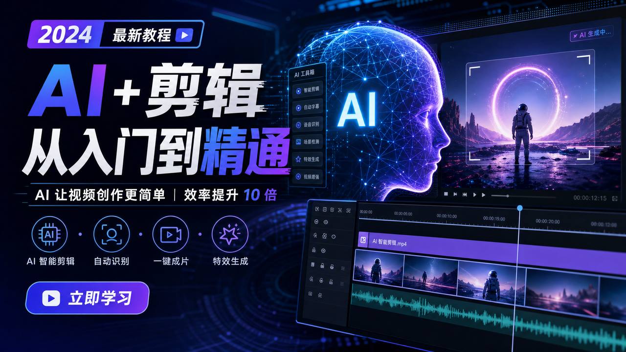高清动漫AI剪辑传媒教程